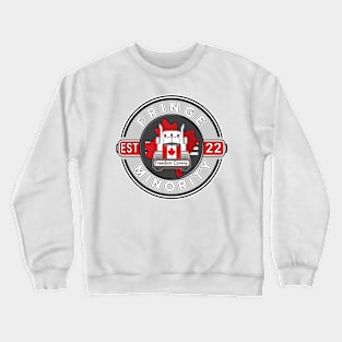 FREEDOM CONVOY 2022 FRINGE MINORITY EST 2022 GRAY ROUND WHITE LETTERS Crewneck Sweatshirt